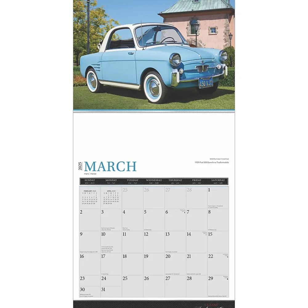 2025 Calendars|BrownTrout 2025 Brown Trout Motor Club Classic Italian Cars 12" x 12" Monthly Wall Calendar (9781975476076)