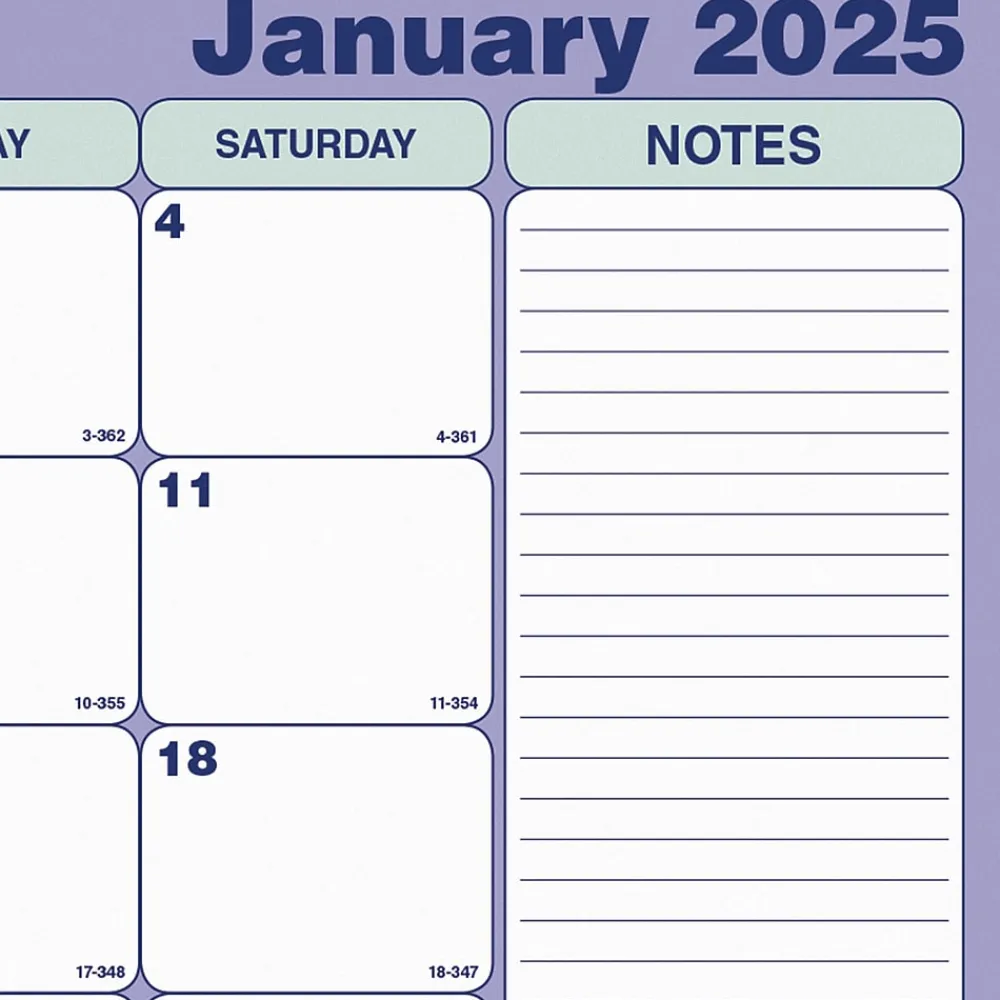2025 Calendars|Rediform 2025 Brownline 17.75" x 10.87" Monthly Desk Pad Calendar, White/Blue (C181700)