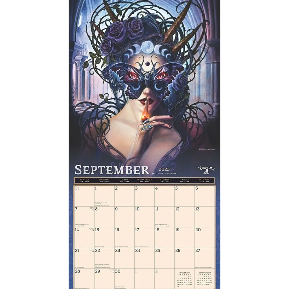 2025 Calendars|BrownTrout 2025 Alchemy Witches OFFICIAL 12" x 24" Monthly Square Wall Calendar (9781975483098)