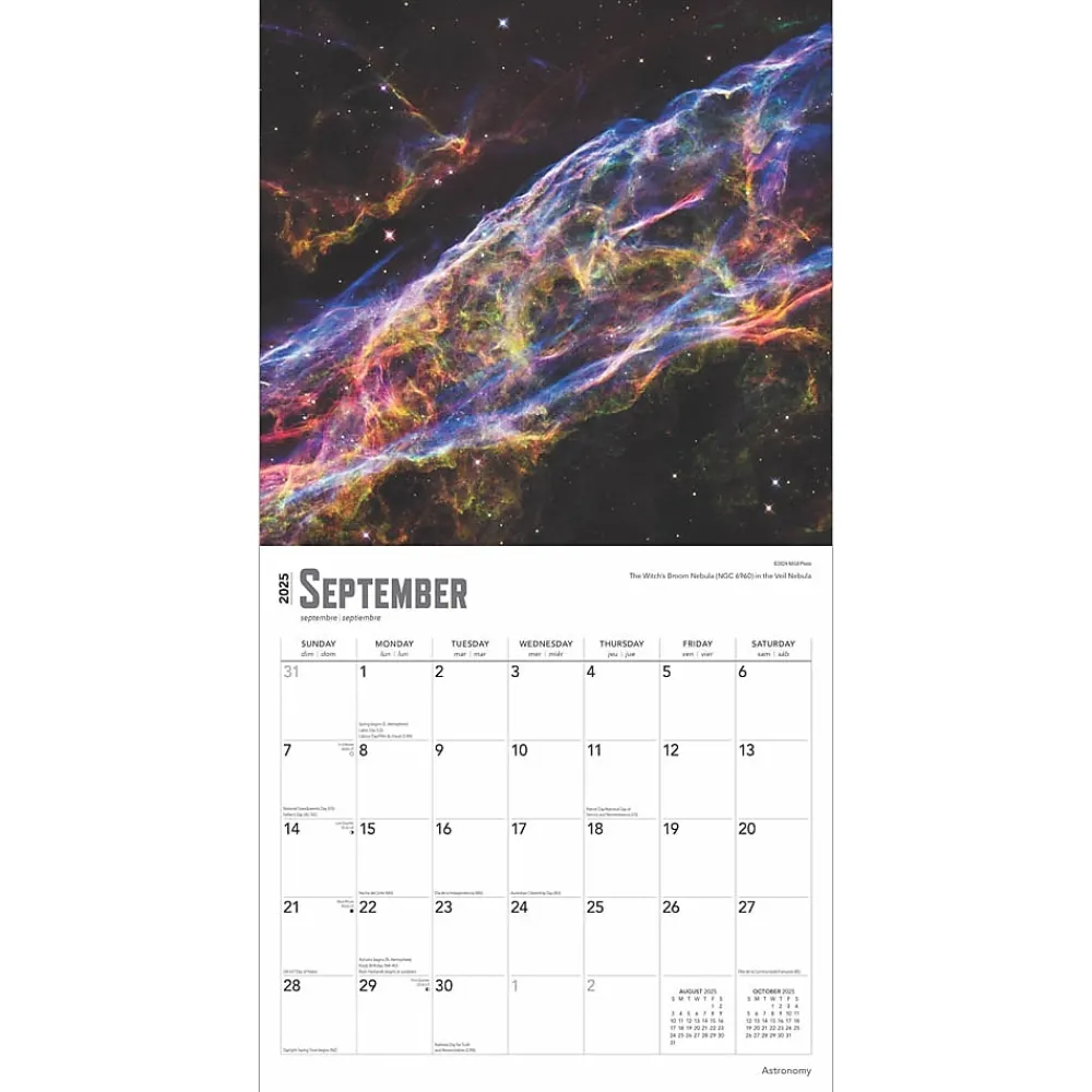 2025 Calendars|BrownTrout 2025 Astronomy 12" x 12" Monthly Wall Calendar (9781975476519)