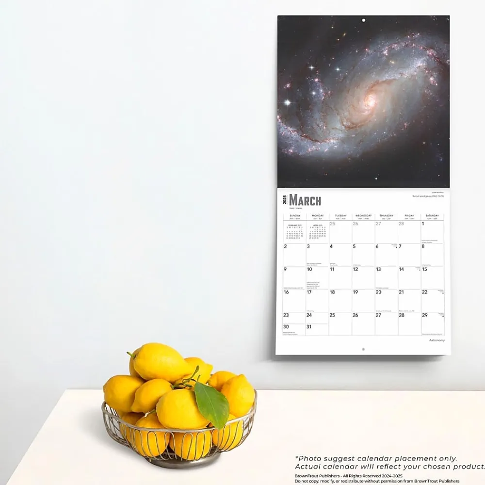 2025 Calendars|BrownTrout 2025 Astronomy 12" x 12" Monthly Wall Calendar (9781975476519)