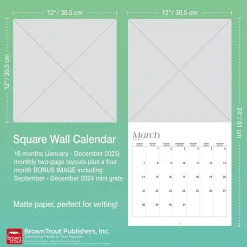 2025 Calendars|BrownTrout 2025 Big & Bright Large Print 12