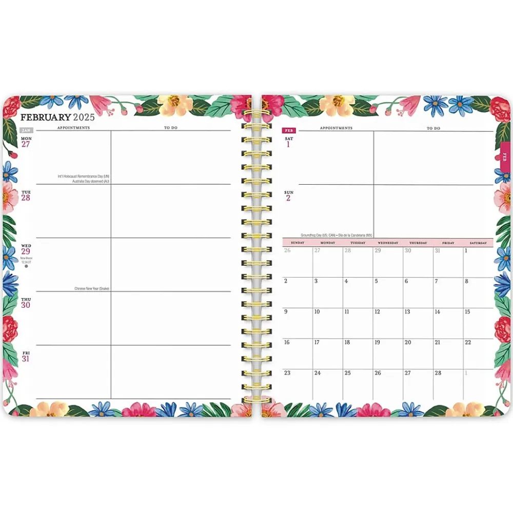 2025 Planners|BrownTrout 2025 Bonnie Marcus 6" x 7.75" Weekly Desk Planner, Paper Cover, Multicolored (9781975479435)