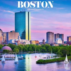 2025 Calendars|BrownTrout 2025 Boston 12" x 12" Monthly Wall Calendar (9781975474515)