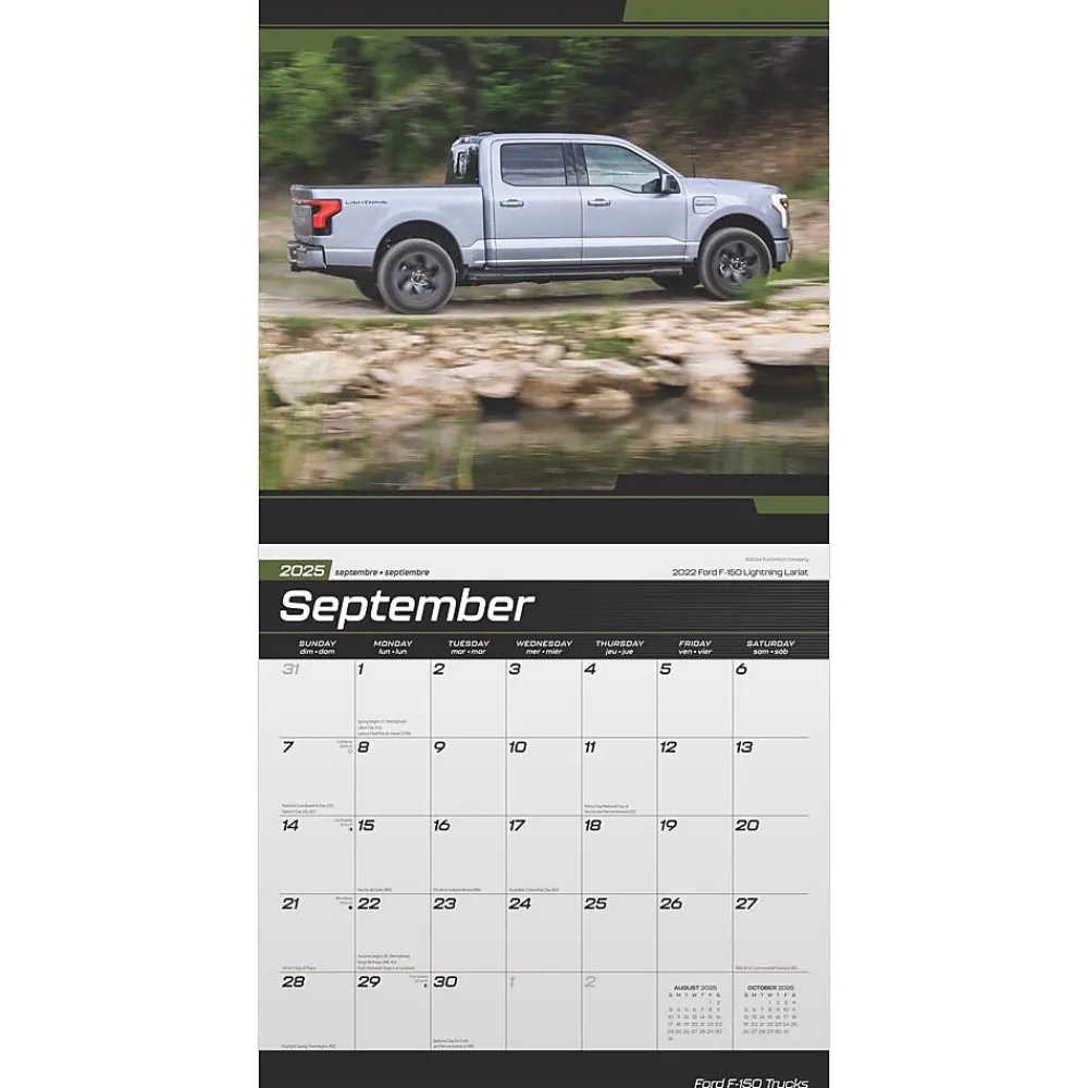 2025 Calendars|BrownTrout 2025 Ford F150 Trucks OFFICIAL 12" x 24" Monthly Square Wall Calendar (9781975479725)