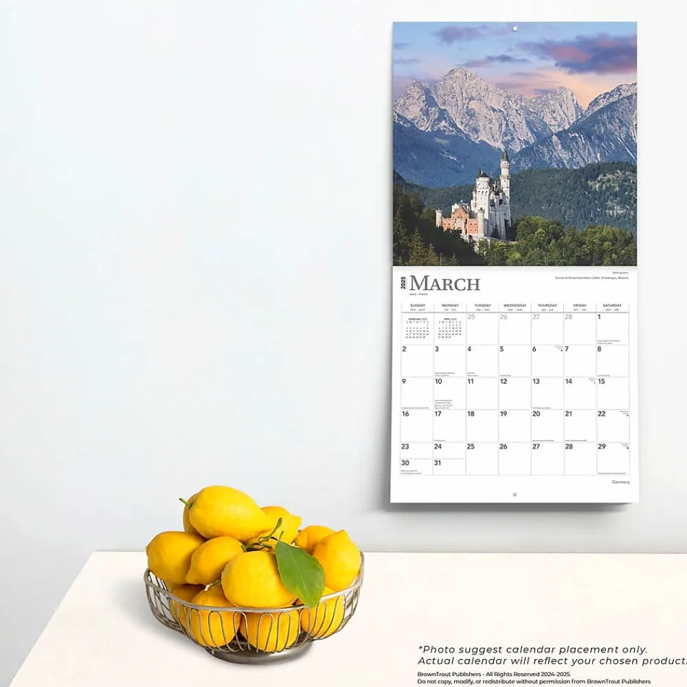 2025 Calendars|BrownTrout 2025 Germany 12" x 12" Monthly Wall Calendar (9781975478056)