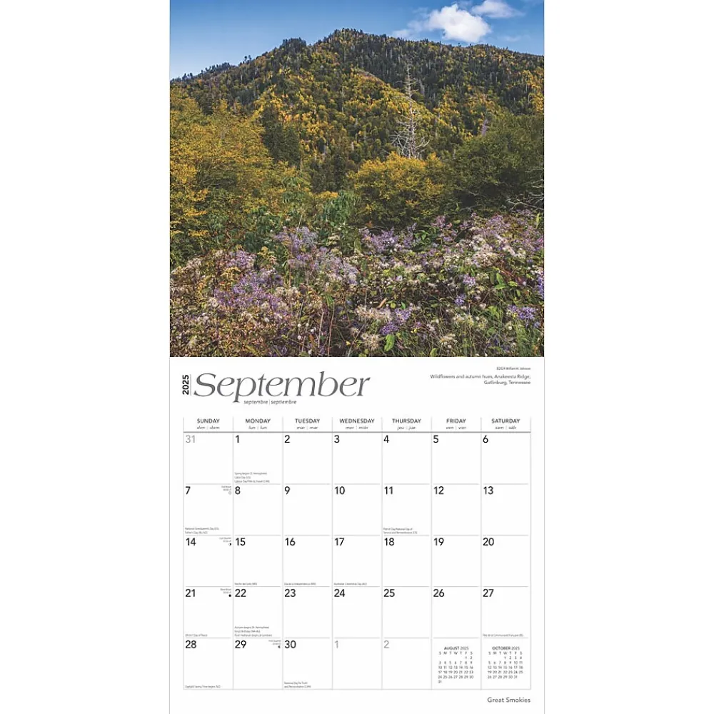 2025 Calendars|BrownTrout 2025 Great Smokies 12" x 12" Monthly Wall Calendar (9781975474881)