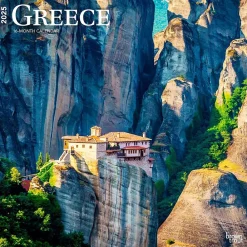 2025 Calendars|BrownTrout 2025 Greece 12" x 12" Monthly Wall Calendar (9781975476151)