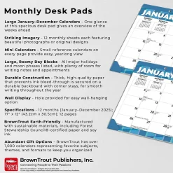 2025 Calendars|BrownTrout 2025 Large Print 17
