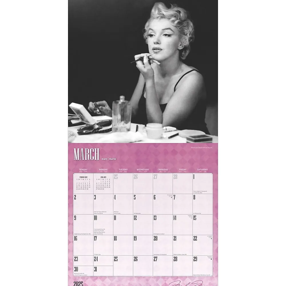 2025 Calendars|BrownTrout 2025 Marilyn Monroe 12" x 12" Monthly Wall Calendar (9781975479657)