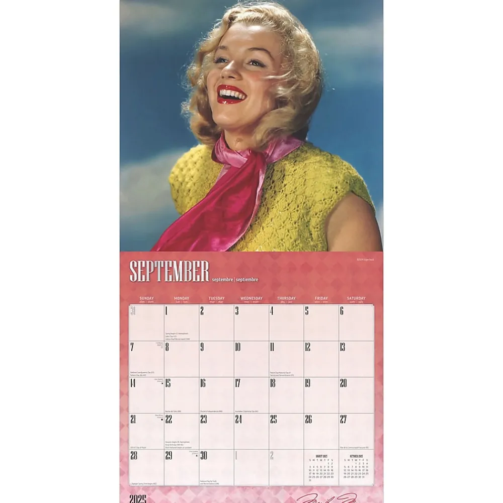 2025 Calendars|BrownTrout 2025 Marilyn Monroe 12" x 12" Monthly Wall Calendar (9781975479657)
