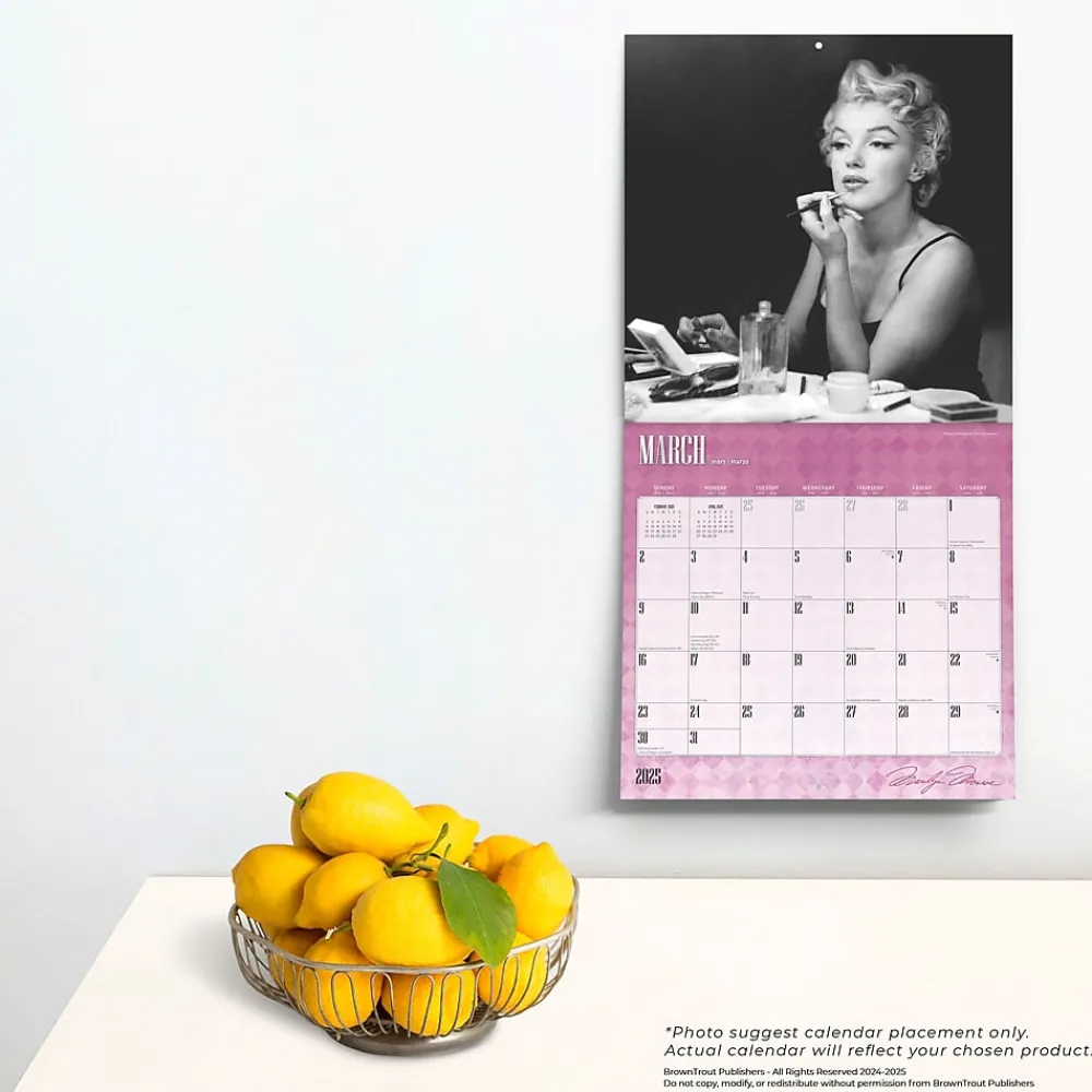 2025 Calendars|BrownTrout 2025 Marilyn Monroe 12" x 12" Monthly Wall Calendar (9781975479657)