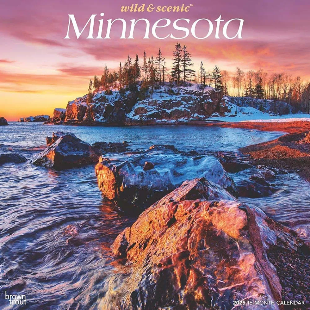 2025 Calendars|BrownTrout 2025 Minnesota Wild & Scenic 12" x 12" Monthly Square Wall Calendar (9781975475284)