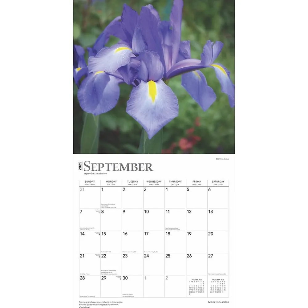 2025 Calendars|BrownTrout 2025 Monet's Garden 12" x 12" Monthly Wall Calendar (9781975477431)