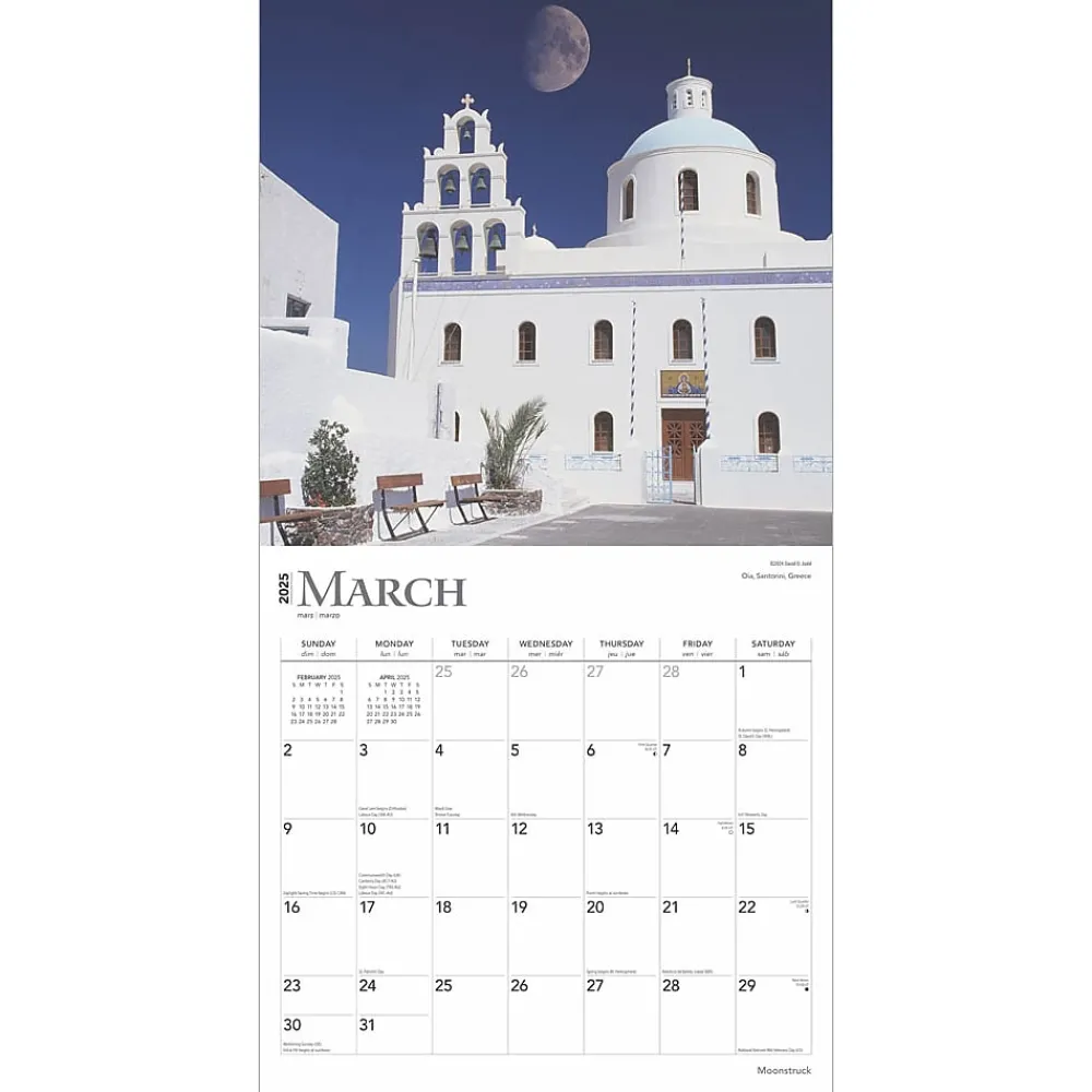 2025 Calendars|BrownTrout 2025 Moonstruck 12" x 24" Monthly Square Wall Calendar (9781975477455)