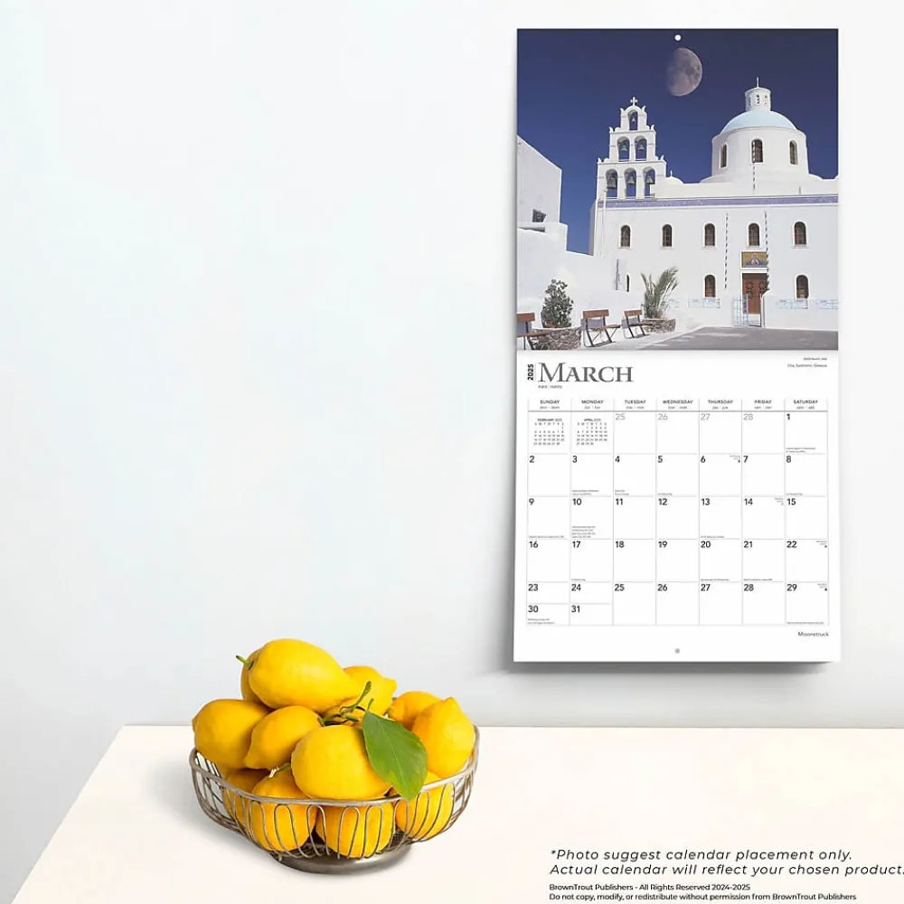 2025 Calendars|BrownTrout 2025 Moonstruck 12" x 24" Monthly Square Wall Calendar (9781975477455)