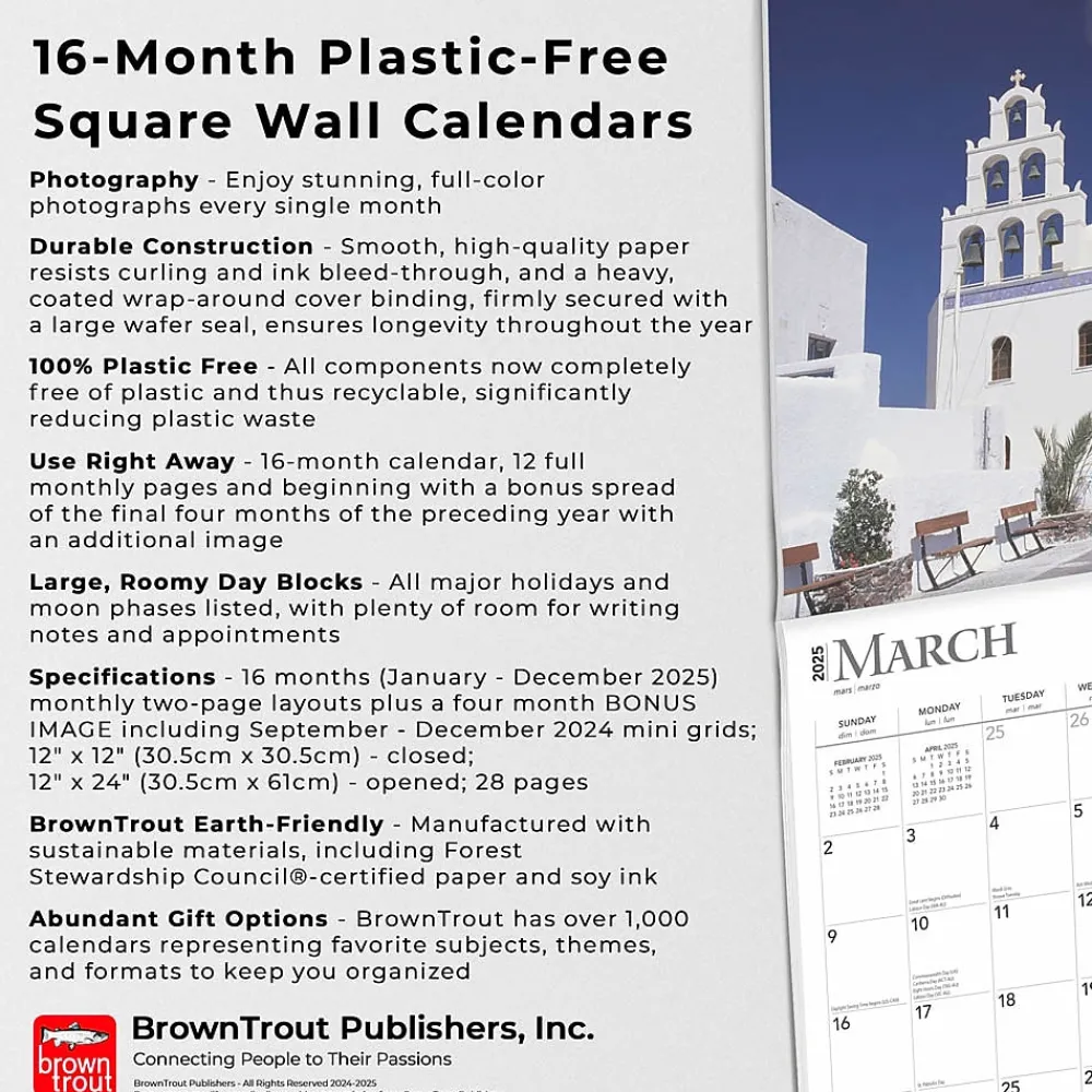 2025 Calendars|BrownTrout 2025 Moonstruck 12" x 24" Monthly Square Wall Calendar (9781975477455)