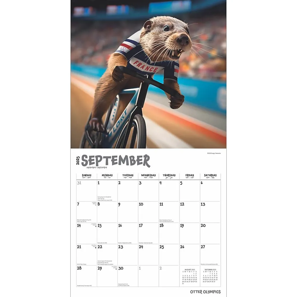 2025 Calendars|BrownTrout 2025 Otter Olympics 12" x 12" Monthly Wall Calendar (9781975482961)