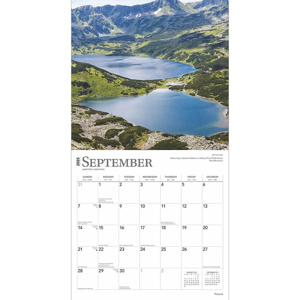2025 Calendars|BrownTrout 2025 Poland 12" x 12" Monthly Wall Calendar (9781975480714)