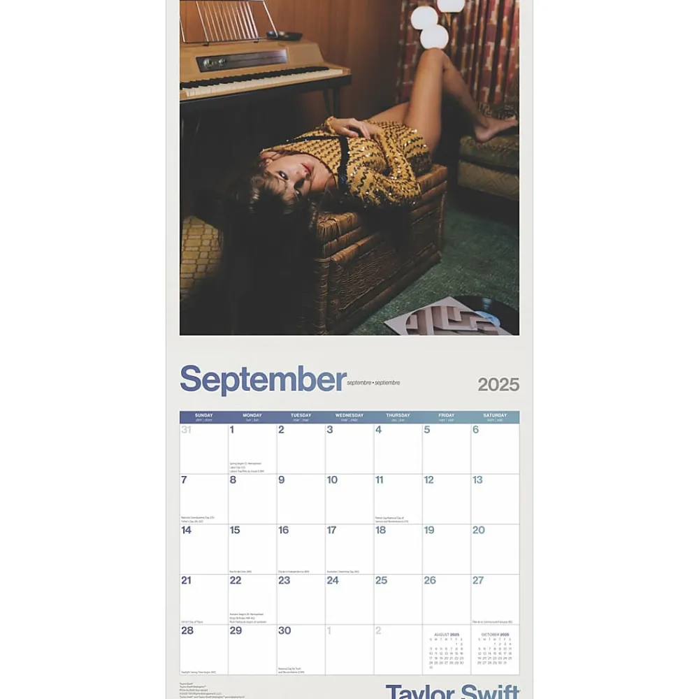 2025 Calendars|BrownTrout 2025 Taylor Swift OFFICIAL 12" x 24" Monthly Square Wall Calendar (9781975479633)