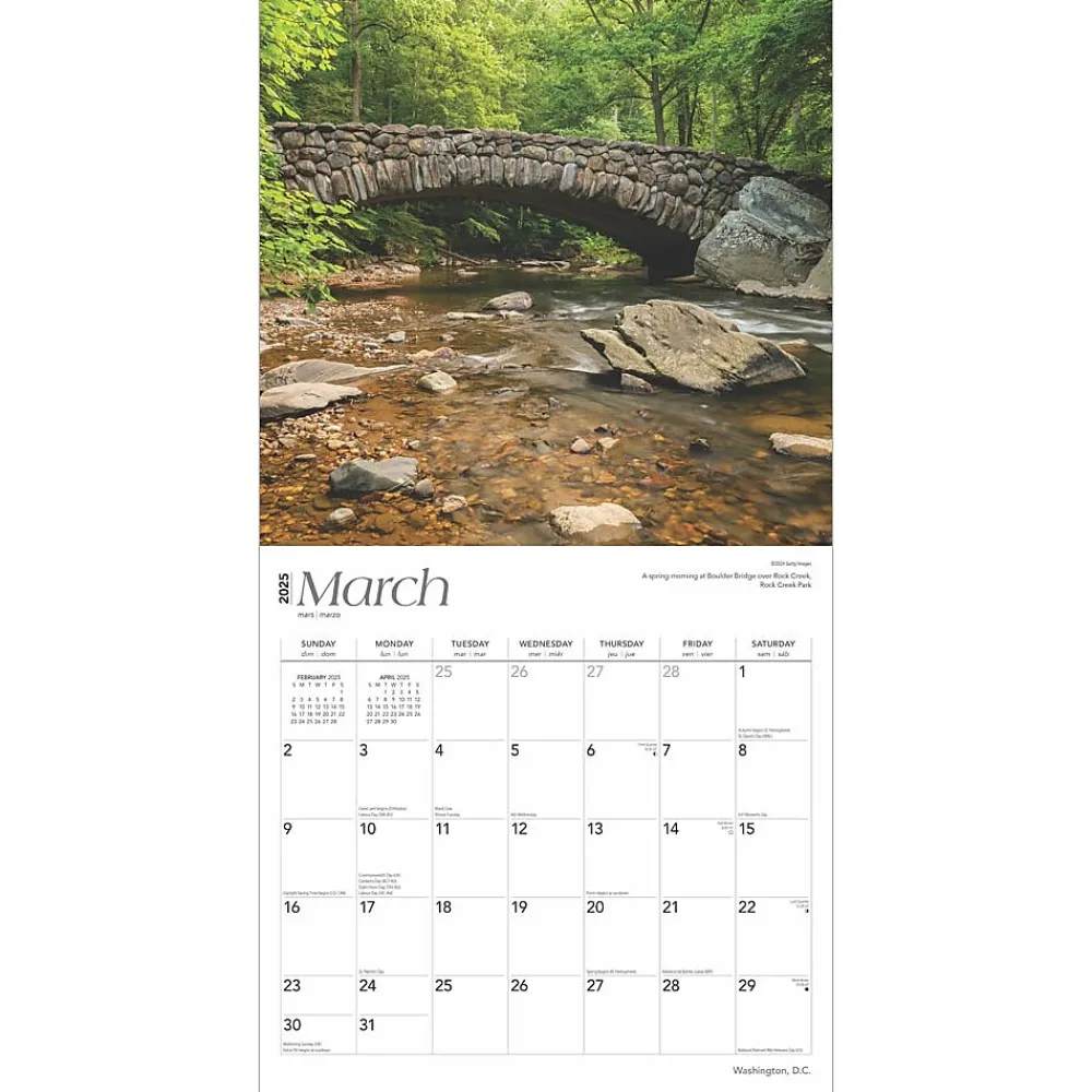 2025 Calendars|BrownTrout 2025 Washington D.C. 12" x 12" Monthly Wall Calendar (9781975475888)