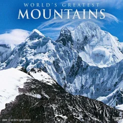2025 Calendars|BrownTrout 2025 World's Greatest Mountains 12" x 12" Monthly Square Wall Calendar (9781975475338)