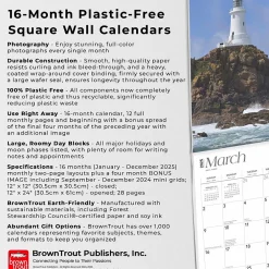 2025 Calendars|BrownTrout 2025 World's Greatest Lighthouses 12
