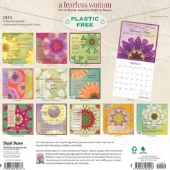 2025 Calendars|BrownTrout 2025 Brush Dance A Fearless Woman 12" x 24" Monthly Square Wall Calendar, (9781975481247)