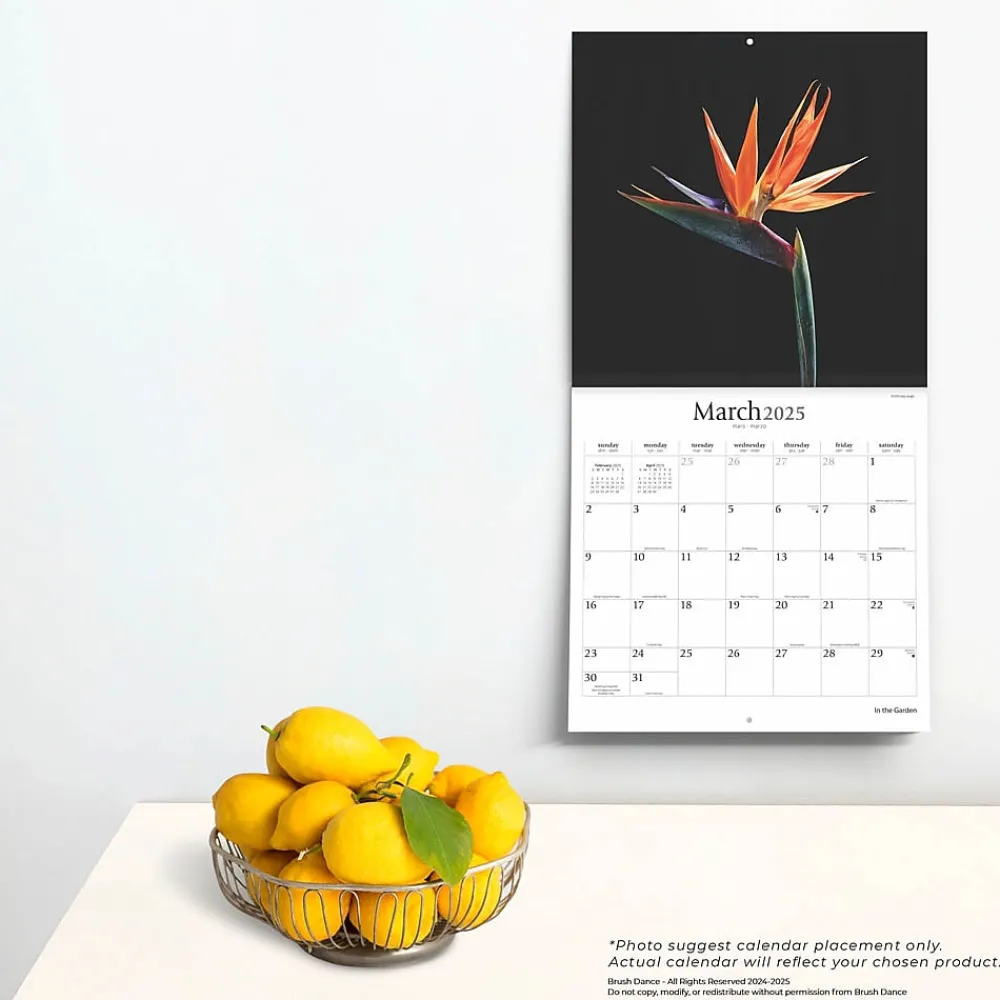 2025 Calendars|Brush Dance 2025 In the Garden 12" x 12" Monthly Wall Calendar (9781975478568)