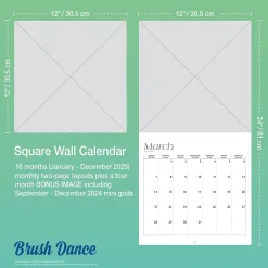 2025 Calendars|Brush Dance 2025 Japanese Gardens 12