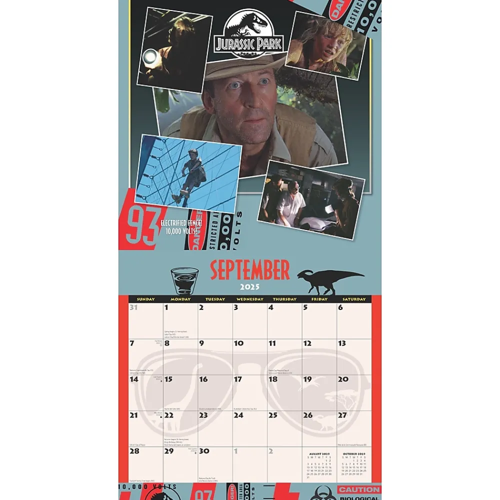 2025 Calendars|Cal Ink 2025 Jurassic Park 12" x 12" Monthly Wall Calendar (9781645916826)