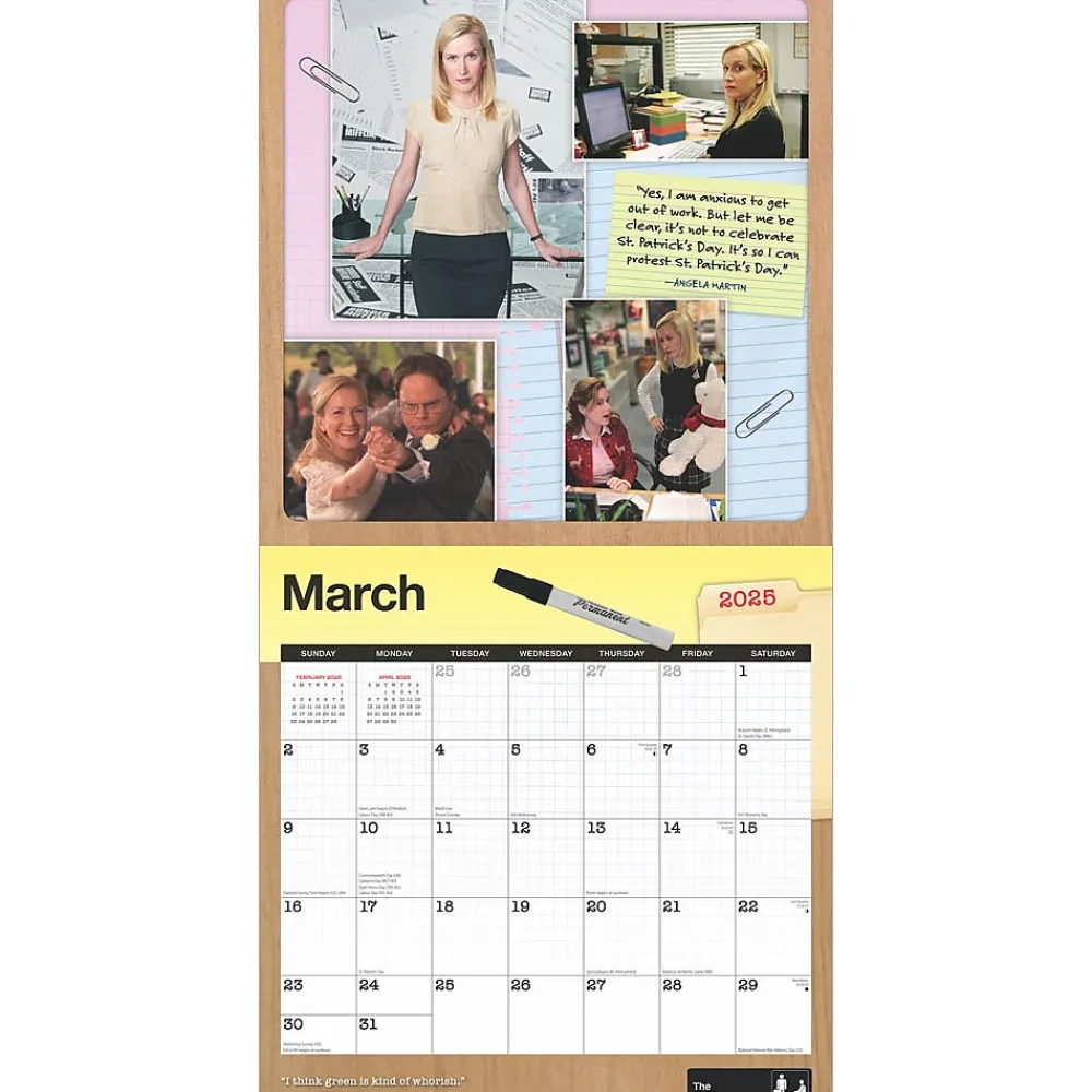 2025 Calendars|Cal Ink 2025 The Office 12" x 12" Monthly Wall Calendar (9781645916895)