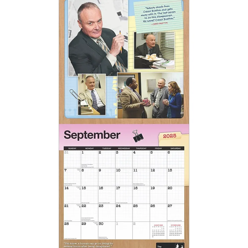 2025 Calendars|Cal Ink 2025 The Office 12" x 12" Monthly Wall Calendar (9781645916895)