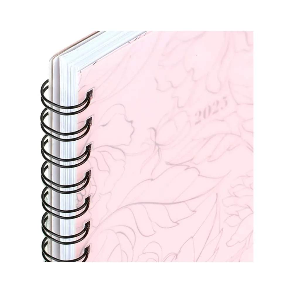 2025 Planners|Cambridge 2025 Alicia 5.5" x 8.5" Weekly & Monthly Planner, Poly Cover, Pink/Black (1726-200-25)