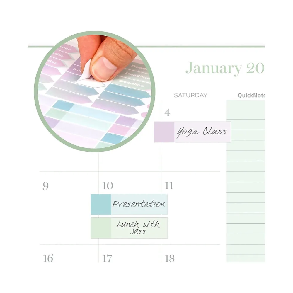 2025 Planners|Cambridge 2025 Ombre 5.5" x 8.5" Weekly & Monthly Planner, Poly Cover, Multicolor (1731-200-25)