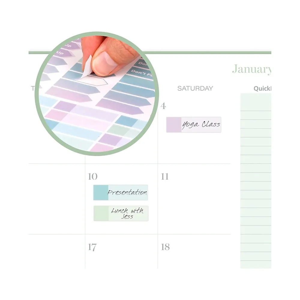 2025 Planners|Cambridge 2025 Ombre 8.5" x 11" Weekly & Monthly Planner, Poly Cover, Multicolor (1731-905-25)