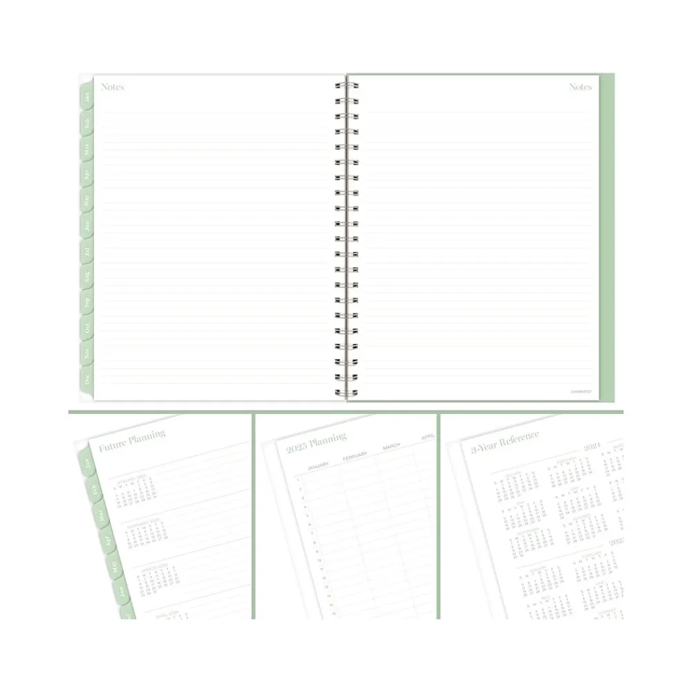 2025 Planners|Cambridge 2025 Ombre 8.5" x 11" Weekly & Monthly Planner, Poly Cover, Multicolor (1731-905-25)