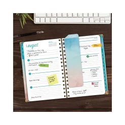 Academic Planners|Excello Global Products 2024-2025 Blue Pink Gradient 5.5