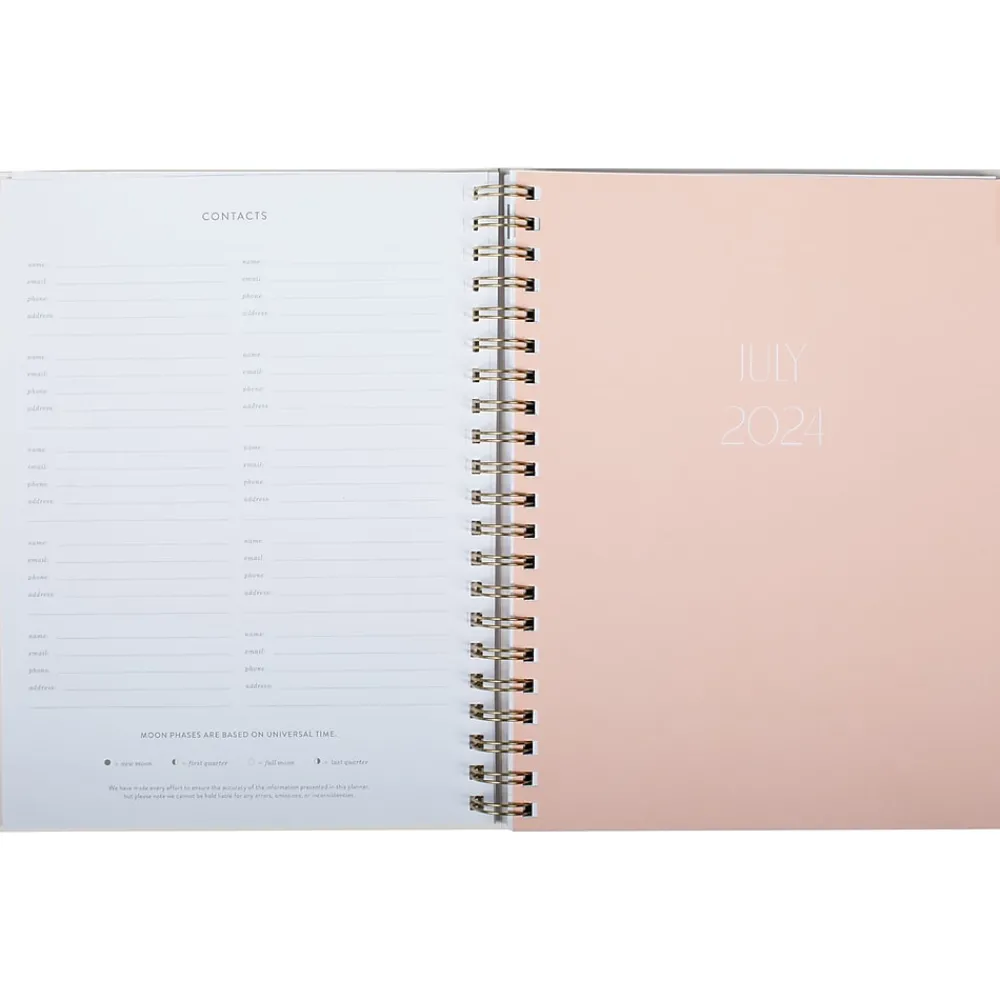 Academic Planners|Fringe 2024-2025 Manifesting 8.75" x 11" Academic Weekly & Monthly Planner, Paper Cover, Aquamarine Blue (825011FSC)