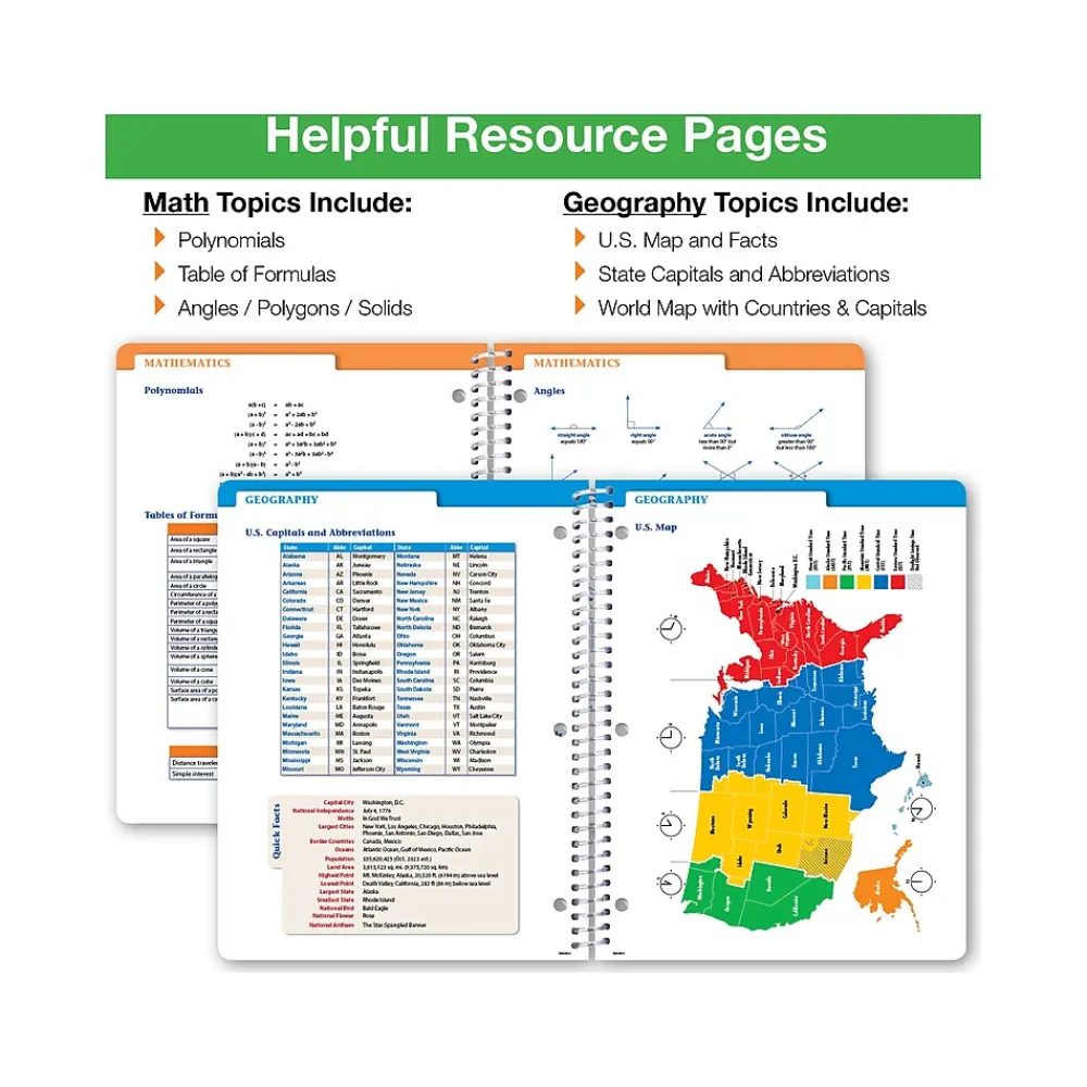 Academic Planners|Global Printed Products 2024-2025 GPP 8.5" x 11" Academic Weekly & Monthly Student Planner, Paper Cover, Multicolor, 40/Pack (AY24SM851101-CP)