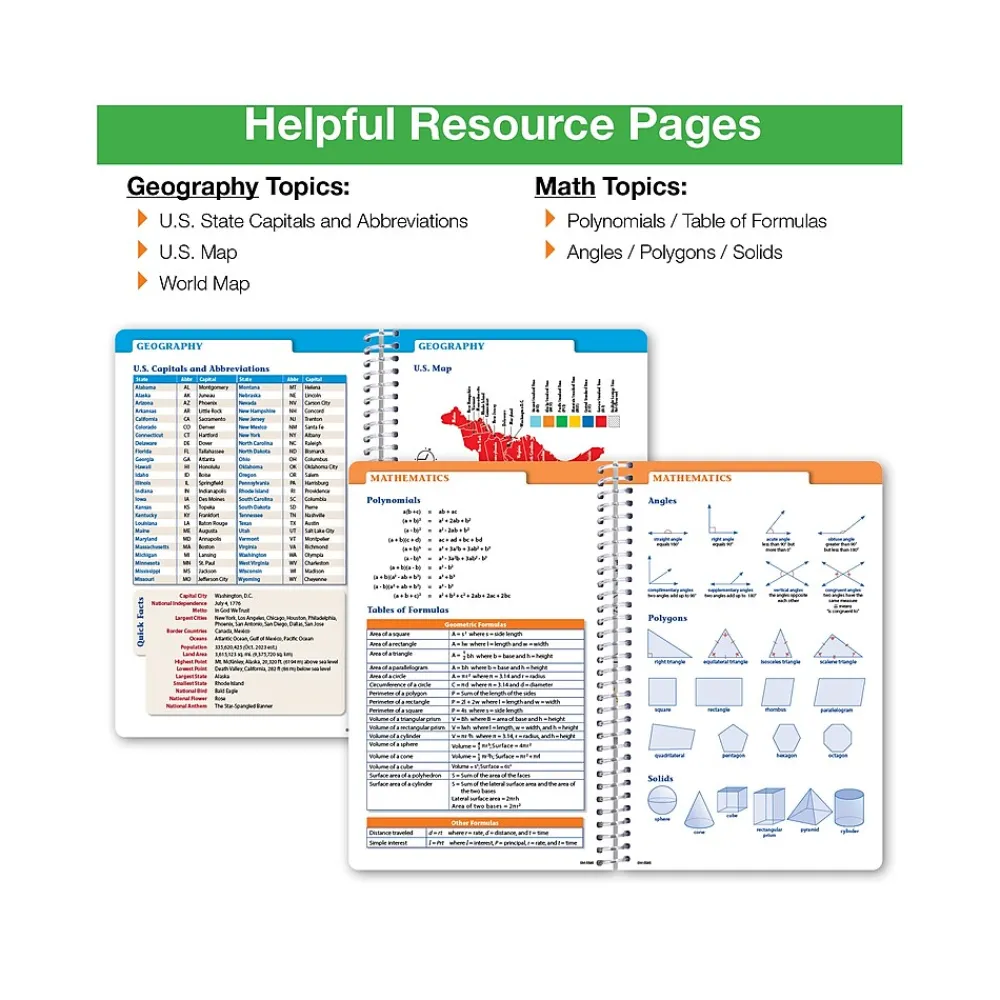 Academic Planners|Global Printed Products 2024-2025 GPP 5.5" x 8.5" Weekly & Monthly Student Planner, Paper Cover, Multicolor, 40/Pack (AY24SM558501-CP)