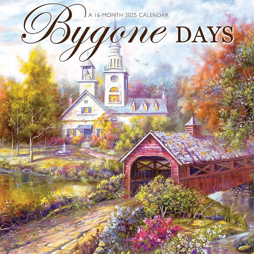 2025 Calendars|Hopper Studios 2025 Bygone Days 12" x 12" Monthly Square Wall Calendar (9781773728131)