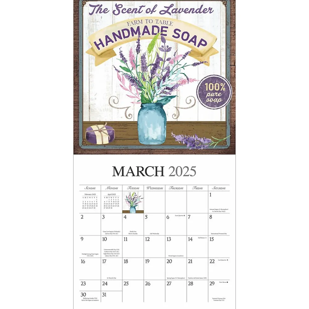 2025 Calendars|Hopper Studios 2025 Farmer's Market 12" x 12" Monthly Wall Calendar (9781773728148)