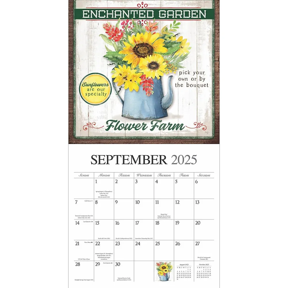 2025 Calendars|Hopper Studios 2025 Farmer's Market 12" x 12" Monthly Wall Calendar (9781773728148)