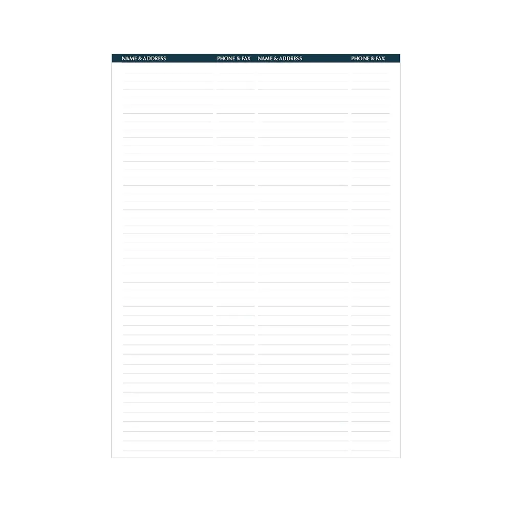 Academic Planners|House of Doolittle 2024-2025 8.5" x 11" Academic Weekly Appointment Book, Leatherette Cover, Black (257202-25)