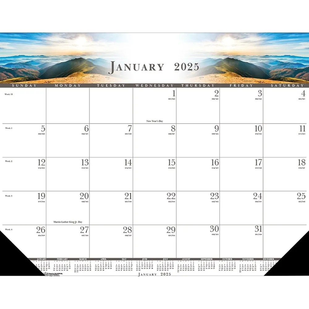 2025 Calendars|House of Doolittle 2025 22" x 17" Monthly Desk Pad Calendar (140-25)