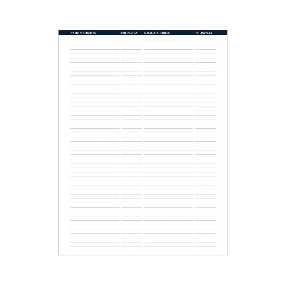 2025 Planners|House of Doolittle 2025 8.5" x 11" Weekly & Monthly Appointment Book, Faux Leather Cover, Black (28302-25)