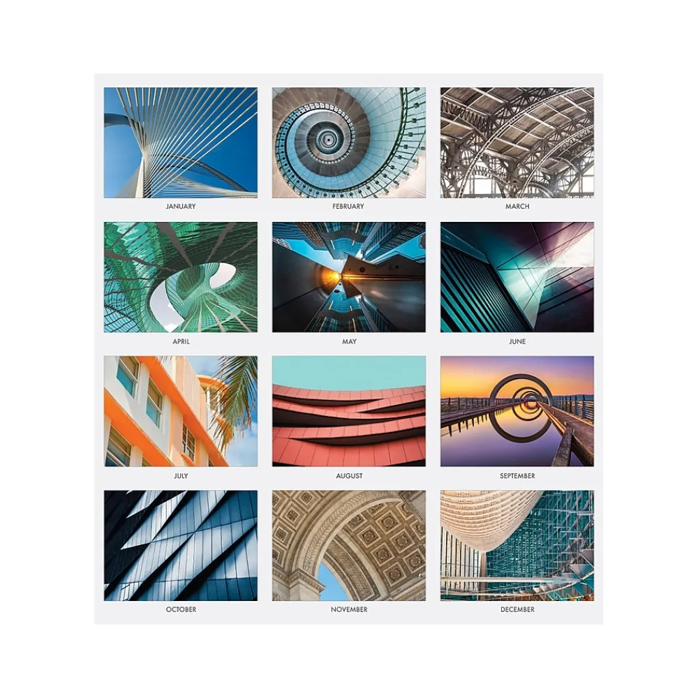 2025 Calendars|House of Doolittle 2025 Abstract Architecture 11" x 14" Monthly Wall Calendar (315-25)