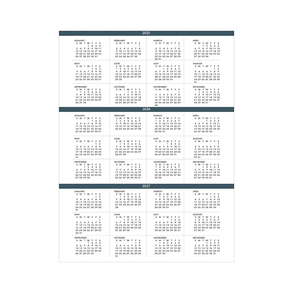 2025 Planners|House of Doolittle 2025 Earthscapes 8.5" x 11" Monthly Planner, Leatherette Cover, Black (26402-25)