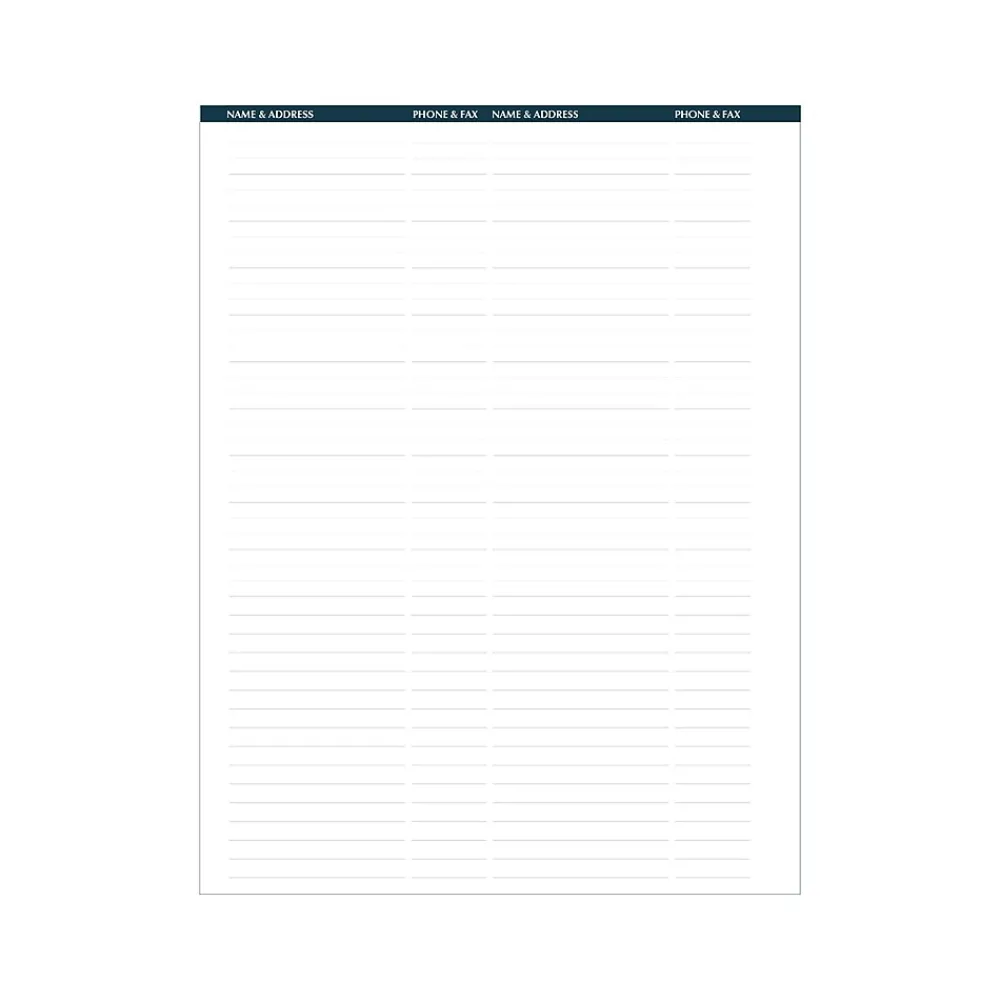 2025 Planners|House of Doolittle 2025 Professional 8.5" x 11" Weekly Appointment Book, Faux Leather Cover, Blue (27207-25)